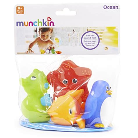 Munchkin Ocean Squirts Bath Toys 4 Pack Characters May Vary Import It All