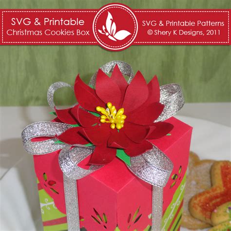 Svg And Printable Christmas Cookies Box Shery K Designs