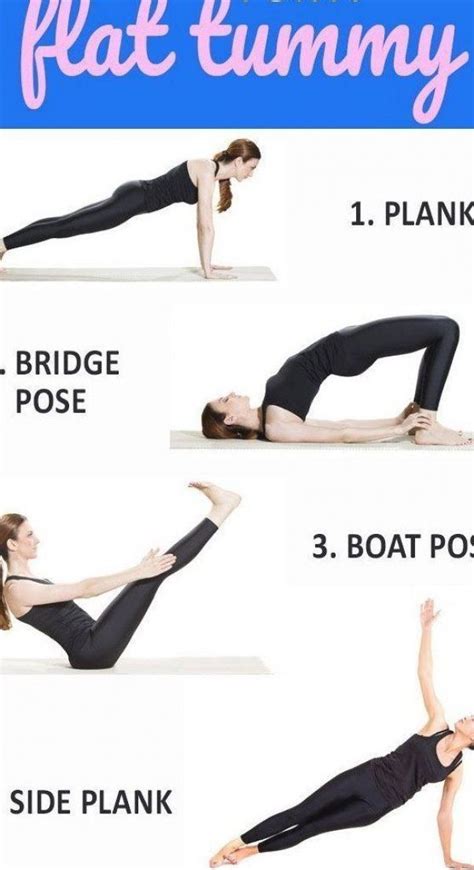 5 Yoga Poses For A Flat Tummy Yoga Poses For Abs Yoga Workout For Abs