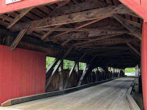 Inside The Covered Bridge In Taftsville Vt By Georgianna Melendez July