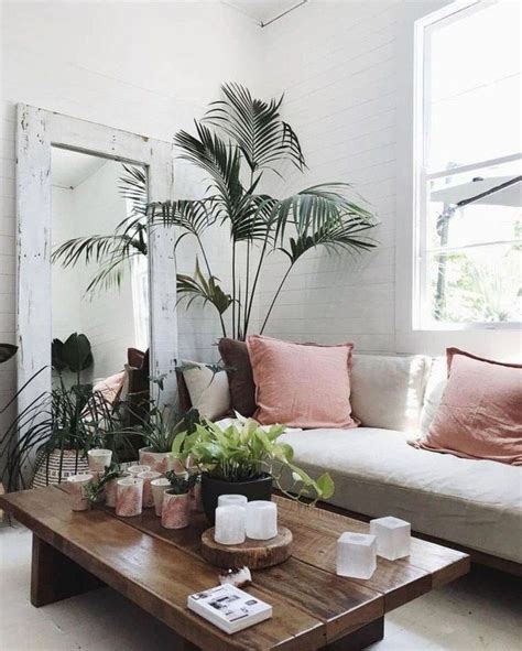 Pretty House Plants Ideas For Living Room Decoration 01 Boho Living