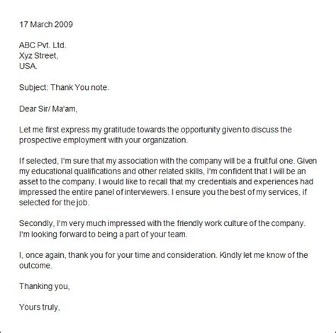 Gratefulness shows your interest in the job as compared to all other interviewees. Thank You letter after Interview - 10+ Free Download for ...