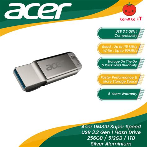 Acer Um310 Superspeed Usb 32 Gen 1 Flash Drive Lazada