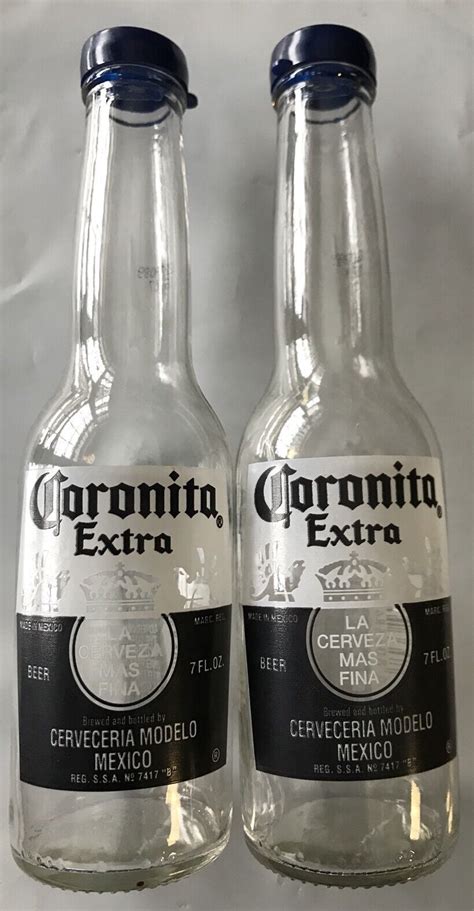 Corona Salt And Pepper Shakers 1 Pair Of 7oz Coronita Extra Bottles And