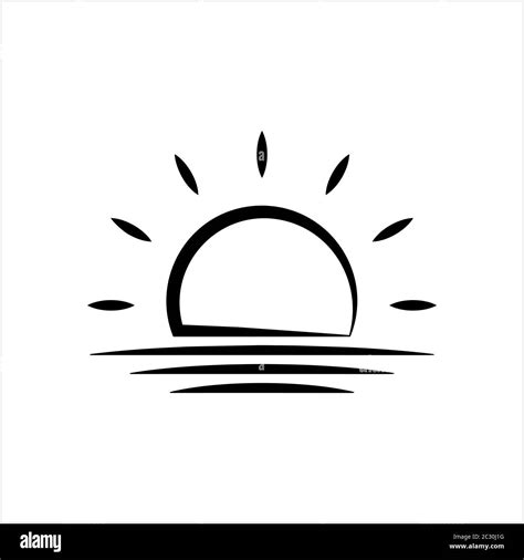 Sunrise Icon Sun Rise Vector Art Illustration Stock Vector Image And Art