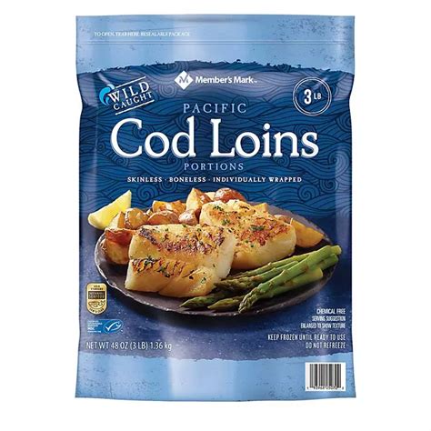 Members Mark Pacific Cod Loins Frozen 3 Lbs Sams Club