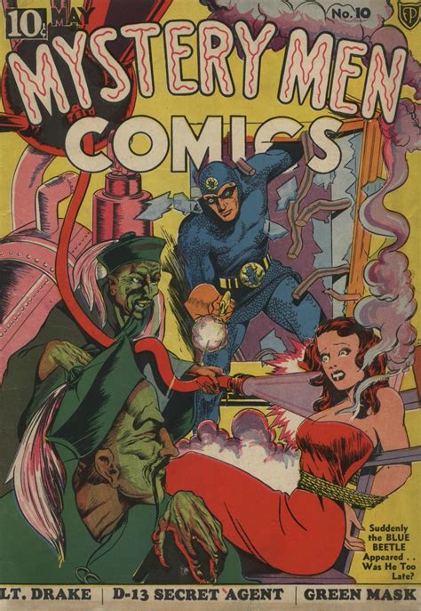 Digital Comic Museum Viewer: Mystery Men Comics 010… | Golden age comics, Vintage comics, Comics