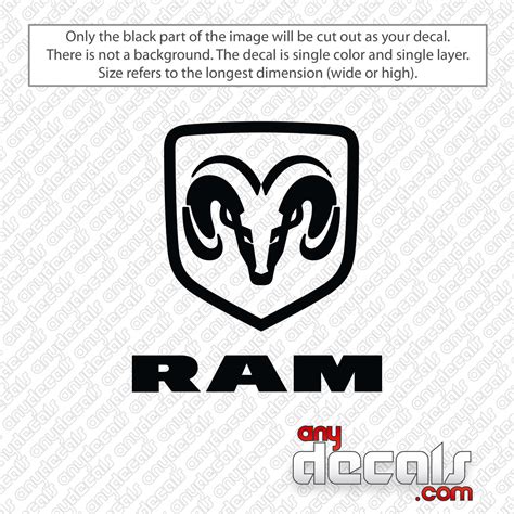 Ram Trucks Logo Decal Sticker