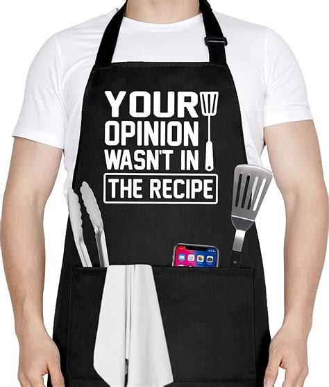 Ideapron Funny Apron For Men Women Your Opinion Wasnt In The Recipe