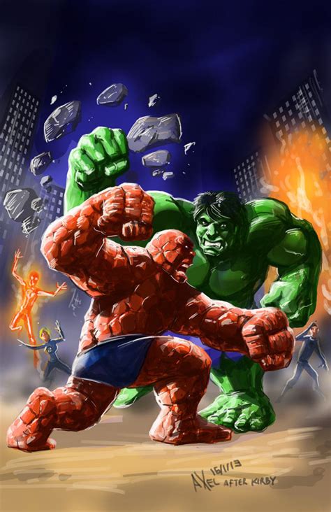 Tliid 122 Hulk Vs Thing By Axelmedellin On Deviantart