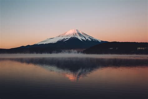 Download Mountain Lake Reflection Japan Volcano Nature Mount Fuji Hd