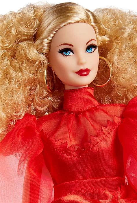 Mattel Barbie Kolekcjonerska 75th Anniversary Doll In Red Chiffon Gown Gmm98 Gmm98 Gugu Zabawki
