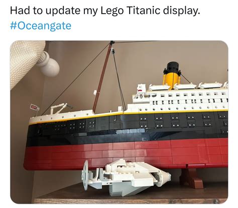 Now Part Of The Lego Titanic Expansion Pack Oceangate Titanic