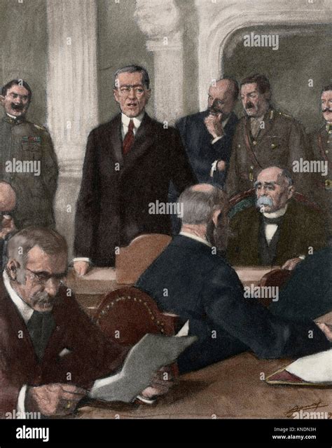France Paris Peace Conference 1919 The President Of United States