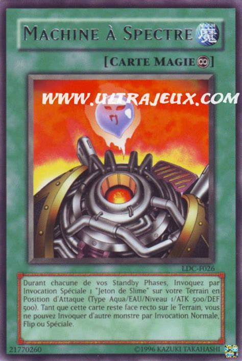 Verkaufe hier mein komlettes starter deck yugi 1 auflage also wirklich eins der ersten.in deutsch. UltraJeux - Machine À Spectre (LDC-F026) [Carte Yu-Gi-Oh ...