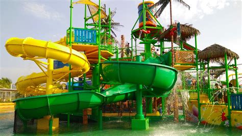 Children Playing In The Park Water Slides Biggest Outdoor Playground