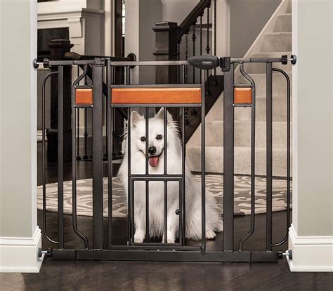 Carlson Home Design Extra Wide Walk Thru Pet Gate With Small Pet Door