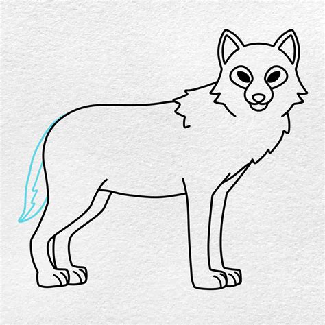 How To Draw A Wolf Easy Helloartsy