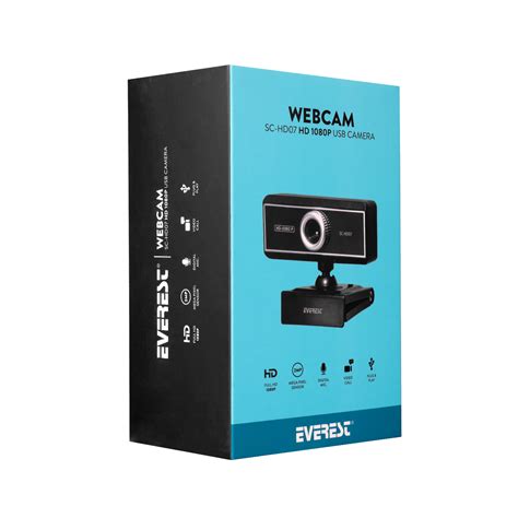 Everest Sc Hd07 1080p Usb Webcam Pc Camera With External Microphone