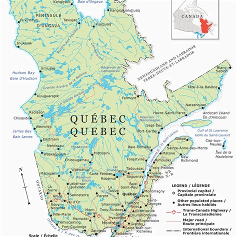 Map Of Quebec Canada With Cities Secretmuseum