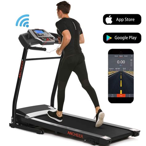 ANCHEER Folding Treadmill – Treadmills for Home Running Jogging Walking
