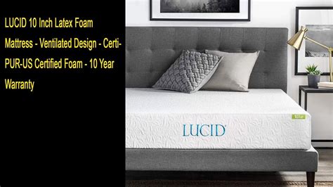 You can explore latex foam mattresses online. LUCID 10 Inch Latex Foam Mattress - YouTube