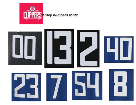 What Is The Clippers Jersey Number Font Ridentifythisfont