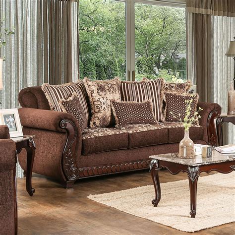 Furniture Of America Foa Tabitha Sm6109 Sf Traditional Sofa With