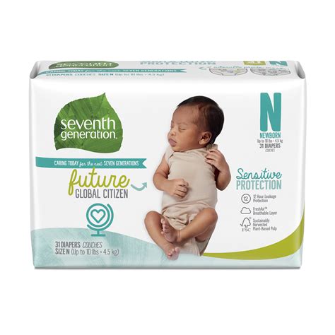Seventh Generation Sensitive Protection Free And Clear Baby Diapers