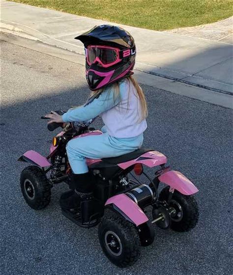 Rosso Motors Equad S Pink 500w Kids Atv 4 Wheeler Ride On For Girls