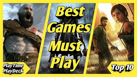 Best Single Player Games You Must Play Youtube
