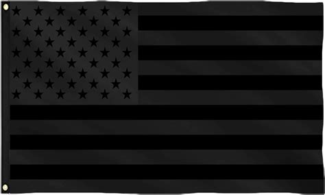 Kemnole All Black American Flag 3x5 Outdoor Indoor Black Us Flag