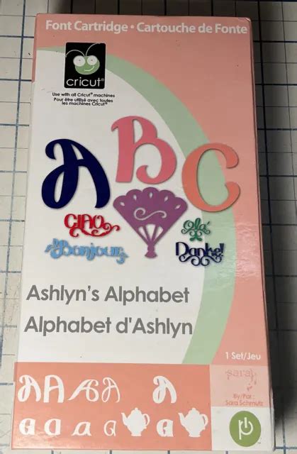 Cricut Cartridge Abc Ashlyns Alphabet 2908 Complete Cib Link