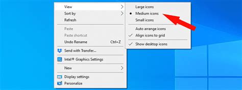 This a mkes them easier to read or allows for more room on the screen. How to Change Icon Size in Windows 10? - The Tech Lounge