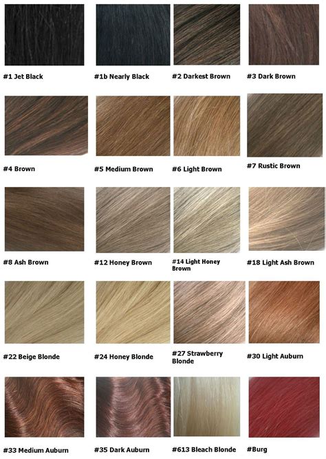 Xp Colour Chart Hair Colours Hair Color Chart Color Ash Brown Mina Blanchard Xp Hair
