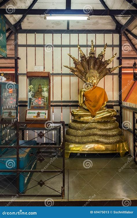 Buddha With 7 Head Naga At Wat Chet Yod Stock Image Image Of