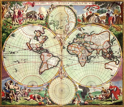 Old World Map Cartography Geography D 3100x2700 43 Wallpapers Hd
