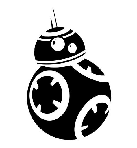 Star Wars The Force Awakens Inspired Bb 8 Ball Droid Decal Sticker Car