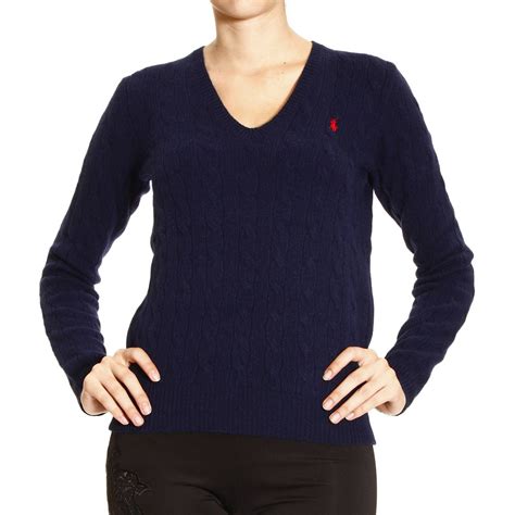 Free shipping on all orders over $150. Polo ralph lauren Cable V-neck Sweater in Blue (Navy) | Lyst