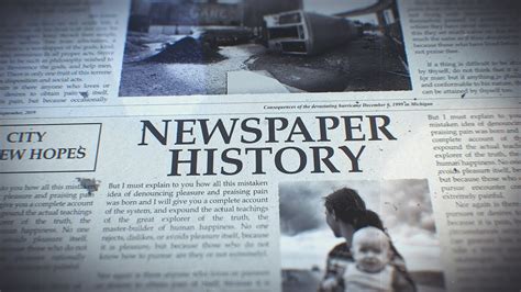 Newspaper History (After Effects Template) - YouTube