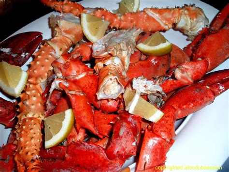 Steamed King Crab And Lobster Claws My Food By A Food Obsession