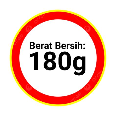 Etiqueta Berat Bersih 180g Png Vectores Psd E Clipart Para Descarga
