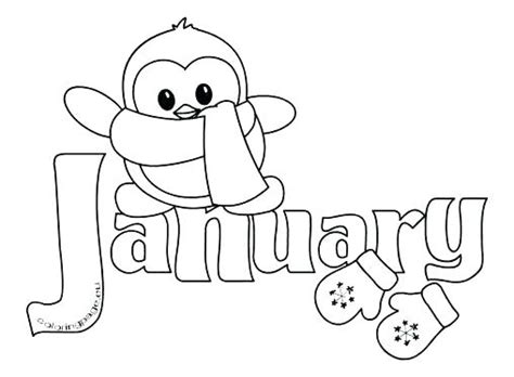 Coloring Pages For January Month At Free Printable