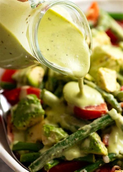 Creamy Avocado Salad Dressing Yummy Recipe
