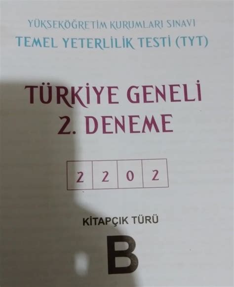karekök yayınları tyt 2202 Türkiye geneli 2 deneme cevap anahtarı olan