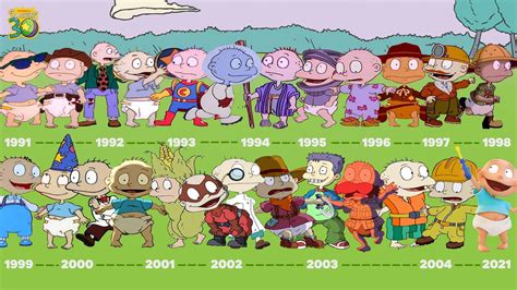 Tommy Over The Years Rugrats