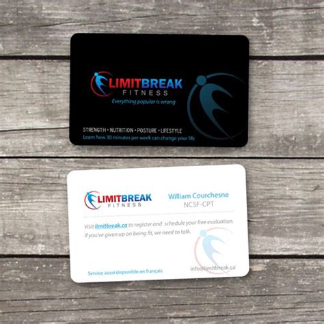 Find the best rewards cards, travel cards, and more. Credit card-looking professional fitness coach business card! | Stationery contest