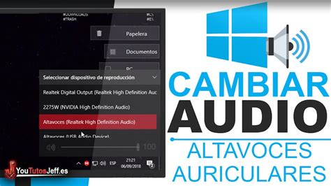 Cambiar El Audio Entre Altavoces Y Auriculares Trucos Windows 10
