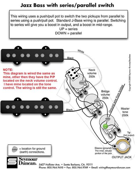 J Bass Wiring Diagram Music Instrument Jazz Bass Pickup Wiring