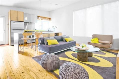 Deco Salon Gris Et Jaune Yellow Living Room Furniture Yellow Decor